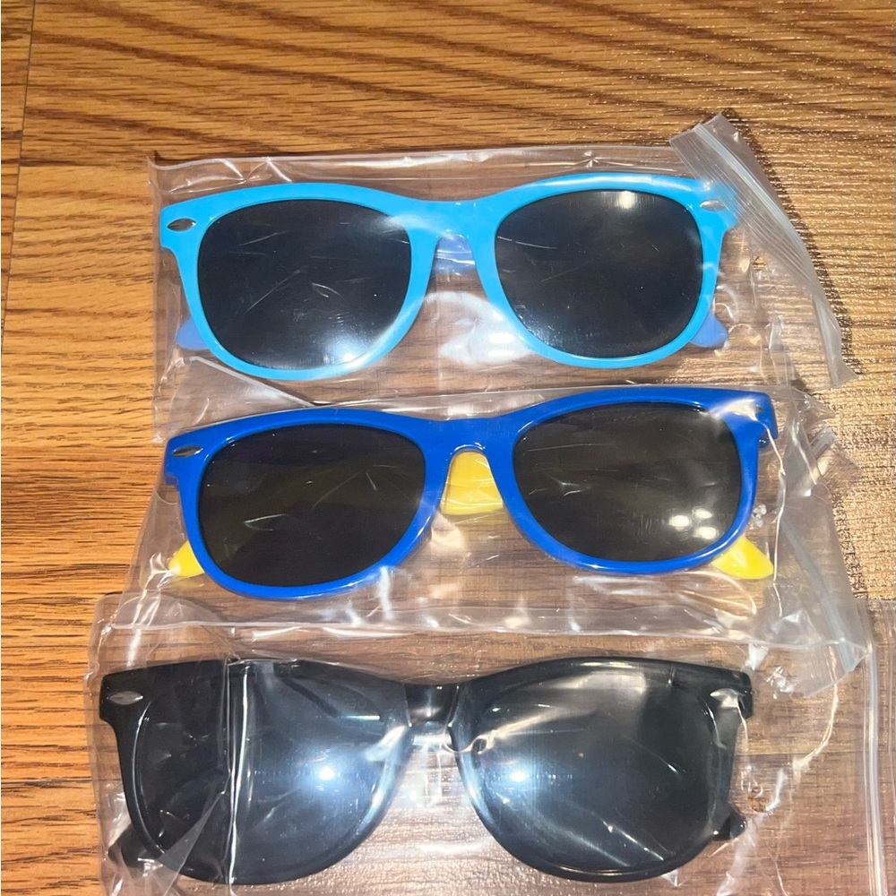 3 Pack kids sunglasses for Boys Girls Kids Polarized Sunglasses